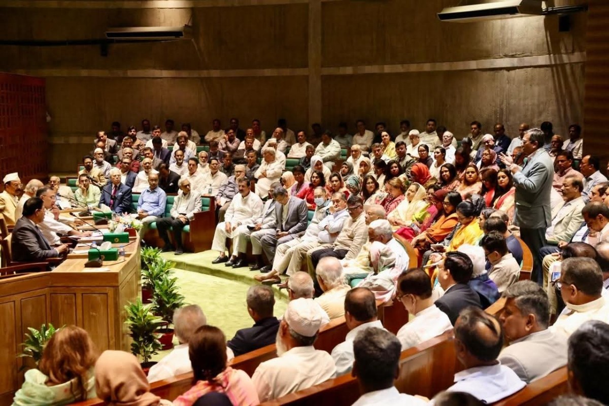 সরকার দলীয় সভায় বক্তব্য রাখেন চাঁদপুর-৩ আসন এর সংসদ সদস্য জনাব শেখ ফরিদ আহম্মেদ